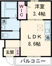ひまわりⅠの間取り画像