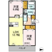 サニープレイス十一屋 F棟の間取り画像