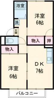大山田ハイツの間取り画像