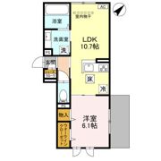 GRAMM六地蔵A棟の間取り画像