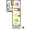 D-ROOM隈府 A棟の間取り画像