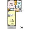 D-ROOM隈府 A棟の間取り画像