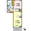 D-ROOM隈府 A棟の間取り画像