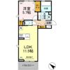 D-ROOM隈府 A棟の間取り画像