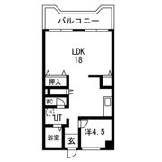 コーポラス今宿の間取り画像