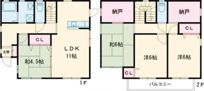 岩出市相谷O様戸建ての間取り画像