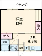 中嶋コーポの間取り画像