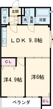 CASA CALMA菱木の間取り画像