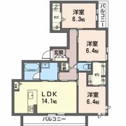 ラ ソルティの間取り画像