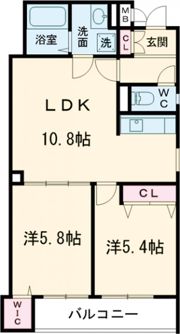 CASA CALMA菱木の間取り画像