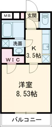 エムロード上地の間取り画像