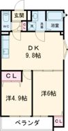 CASA CALMA菱木の間取り画像