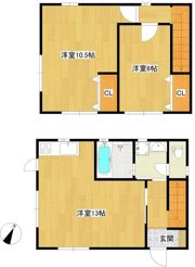 兼田戸建の間取り画像