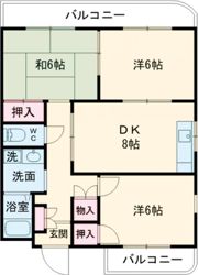 ソレイユ八幡町の間取り画像