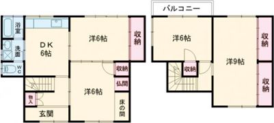 桜井市金屋戸建の間取り画像