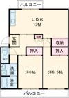 ゆりアパートの間取り画像