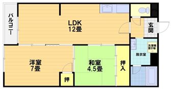 第31長栄コーポきぬもとの間取り画像