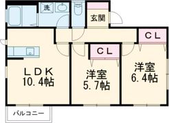 エスペランサⅡ D棟の間取り画像