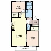 ハナミズキ安田 Eの間取り画像