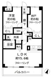 ゼファーシャン・ティオン蘇我弐番館の間取り画像
