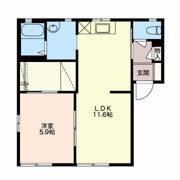クロワール見付久保 Aの間取り画像