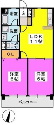 サンコーポあまのの間取り画像