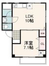 ハイツ欅の間取り画像
