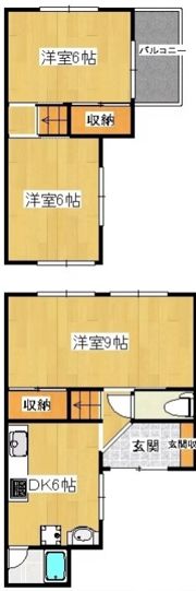 今里町一戸建ての間取り画像