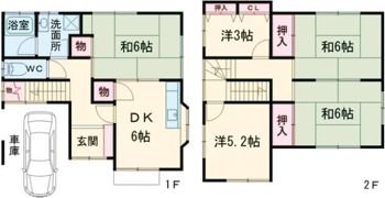 加納戸建の間取り画像