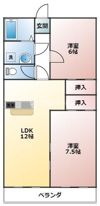クレセント三ツ木の間取り画像