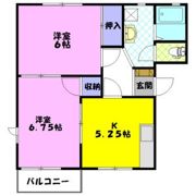 パークハイツ北原Cの間取り画像
