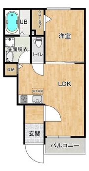 AFC RESIDENCE 三保松原Bの間取り画像
