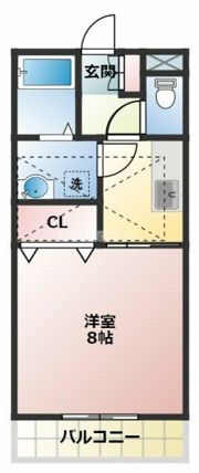 パレス八幡の間取り画像