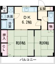 リバーコート湊川の間取り画像