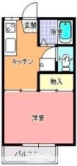 サンハイツ大山Aの間取り画像