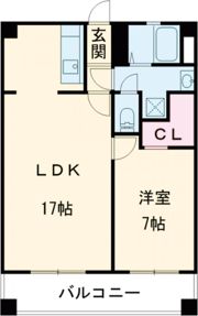 COZY三ヶ森Aの間取り画像