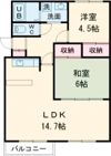 ハーベストⅠの間取り画像
