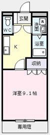NKハイツ Ⅱの間取り画像