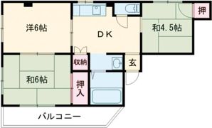 第2山本ハイツの間取り画像