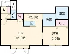 デュエットⅠBの間取り画像