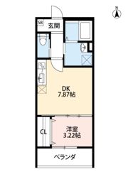 THE 北長尾の間取り画像
