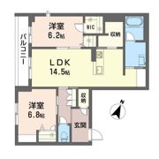 マンスフィールド ヤマコの間取り画像