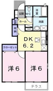 Seaside波多見Cの間取り画像