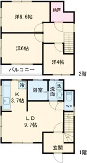 メゾン・ド・リザ E棟の間取り画像