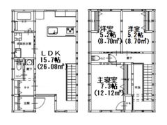 グランメゾンクレスト南蔵王Ⅱの間取り画像
