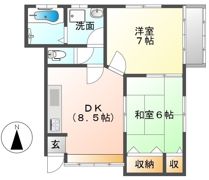 コーポ・ほたるの間取り画像