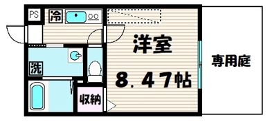 フラッティ天神川三条の間取り画像