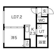カルムハピネス南郷の間取り画像
