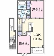 アリビオ・リラ Ⅲの間取り画像