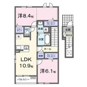 アクティフ浦上Ⅱの間取り画像